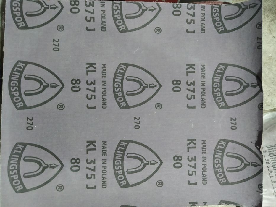 Papier ścierny arkusz płótno gr.80 Klingspor