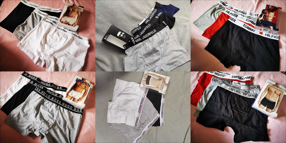 Zestaw bielizny Armani Boss Dsq Karl Tommy Hilfiger 3pak bokserki meskie