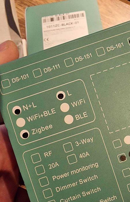 Włącznik podtynkowy - Tuya, Zigbee. Nowy. Google, Alexa. Bez N.