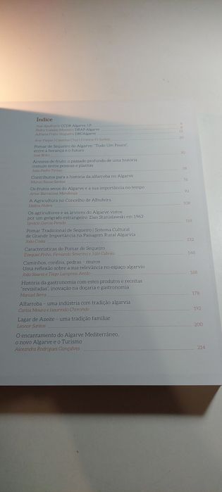 Pomar de Sequeiro, Dieta Mediterrânica (Algarve)