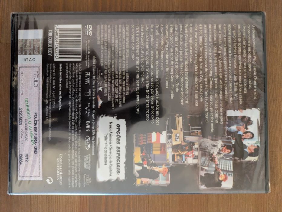 DVD NOVO e SELADO - " Policia em Fúria | New Police Story " 2004