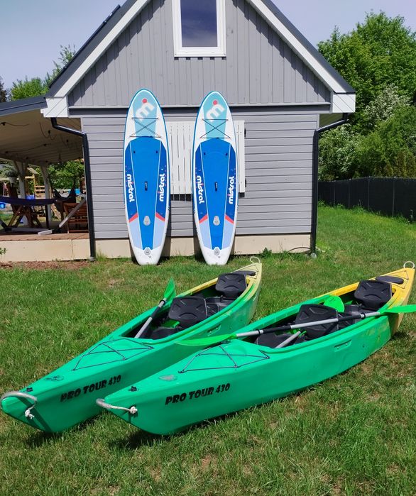 Mazury Brajniki domki całoroczne Jez. Świętajno Jacuzzi Supy Kajaki