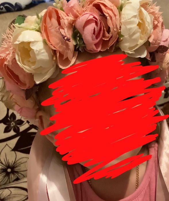 Сукня вишита 2-4 роки та віночок