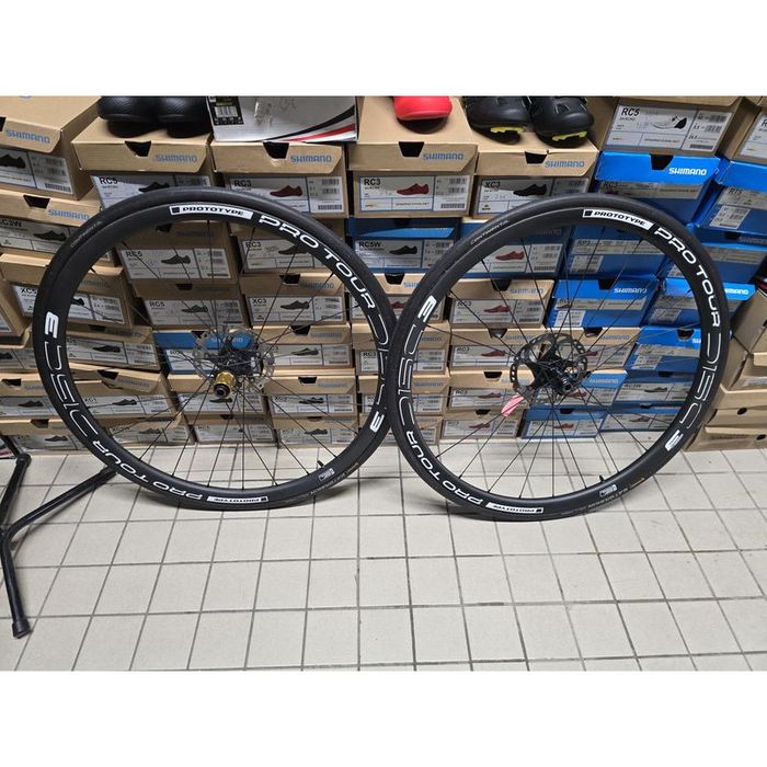 Par de rodas carbono prototypes estrada disco