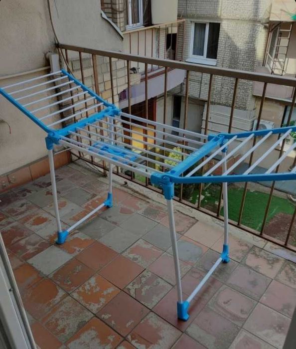 Сушарка для білизни 166x62x97см розкладна велика BLUE