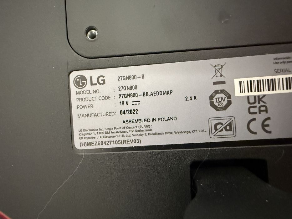 Monitor LG UltraGear 27GN800-B 27 cali QHD 144Hz 1ms IPS G-Sync