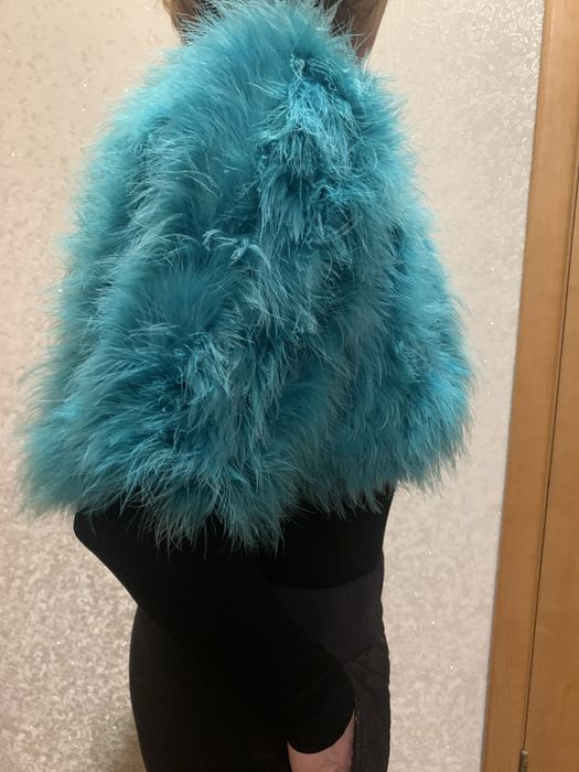 Болеро з лебяжого пуху, вечірня накідка