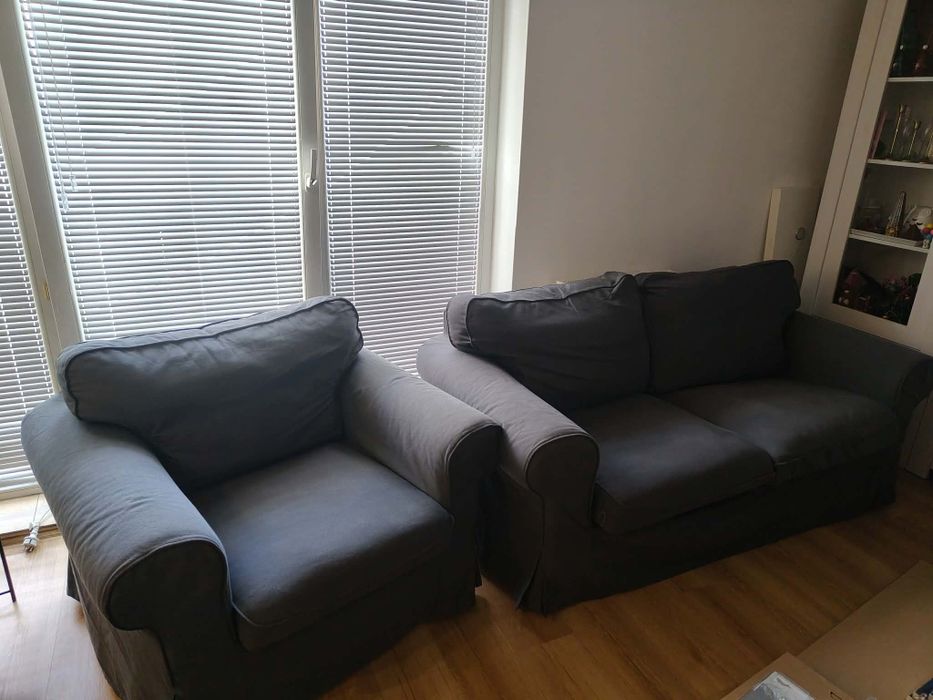 Ektrop sofa + fotel+ pokrowiec