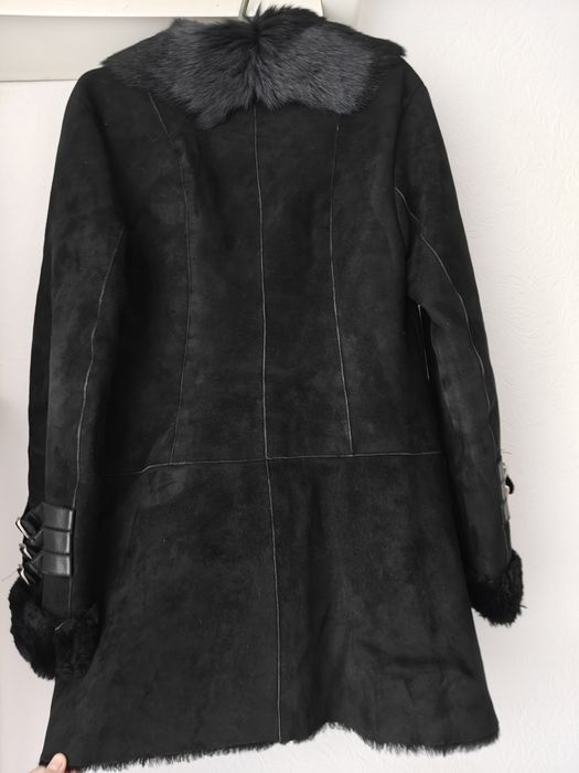 Жіноча натуральна дублянка чорна