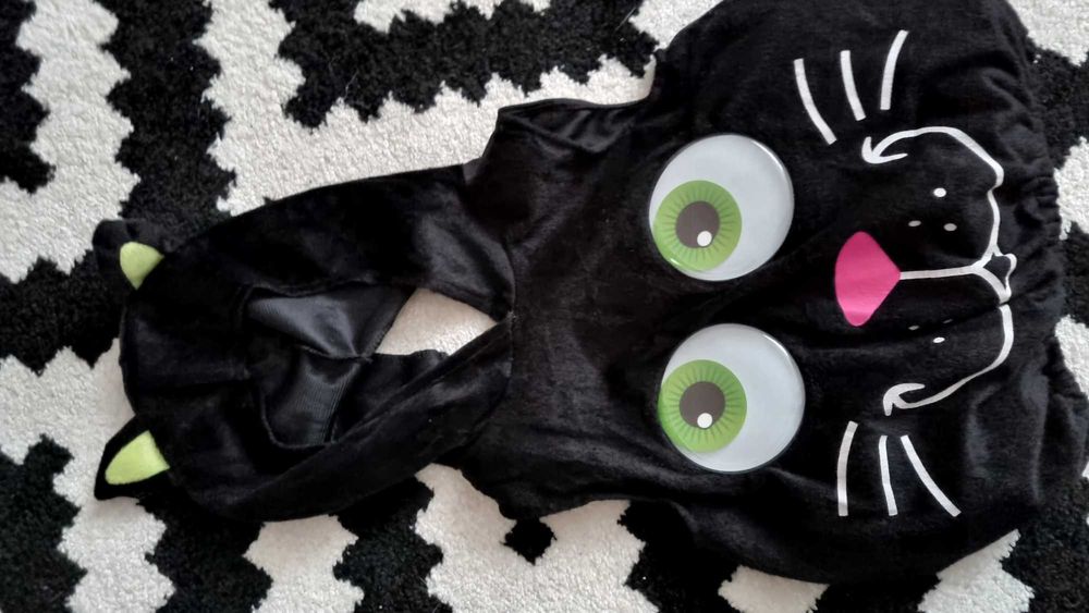 Новорічний костюм для найменших, чорне кошеня