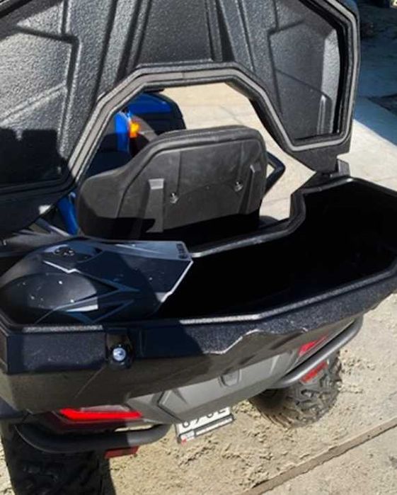 Kufer box ARWIC tył tylny 95L + zamek UNIWERSALNY QUAD ATV Z OPARCIEM