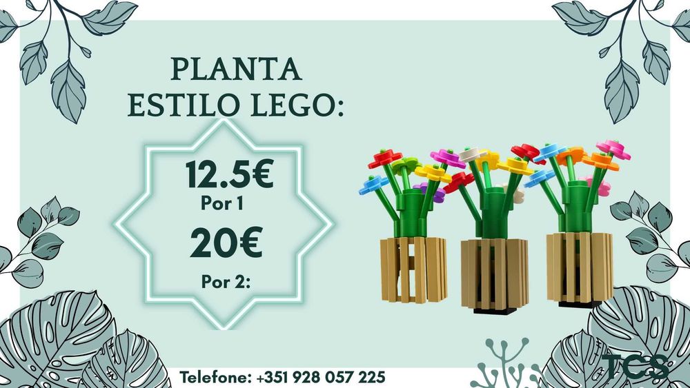 Decoração Flores Estilo LEGO