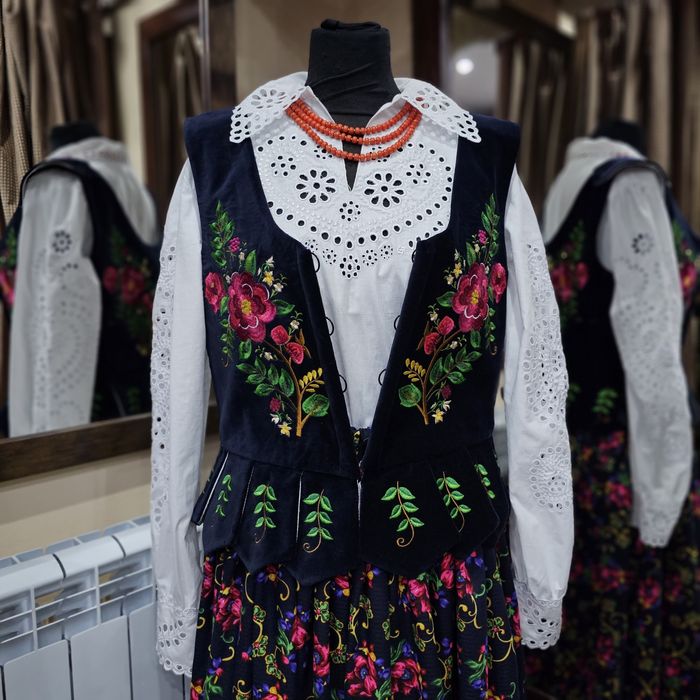 Damska koszula góralska! Bogato haftowana bluzka góralska regionalna