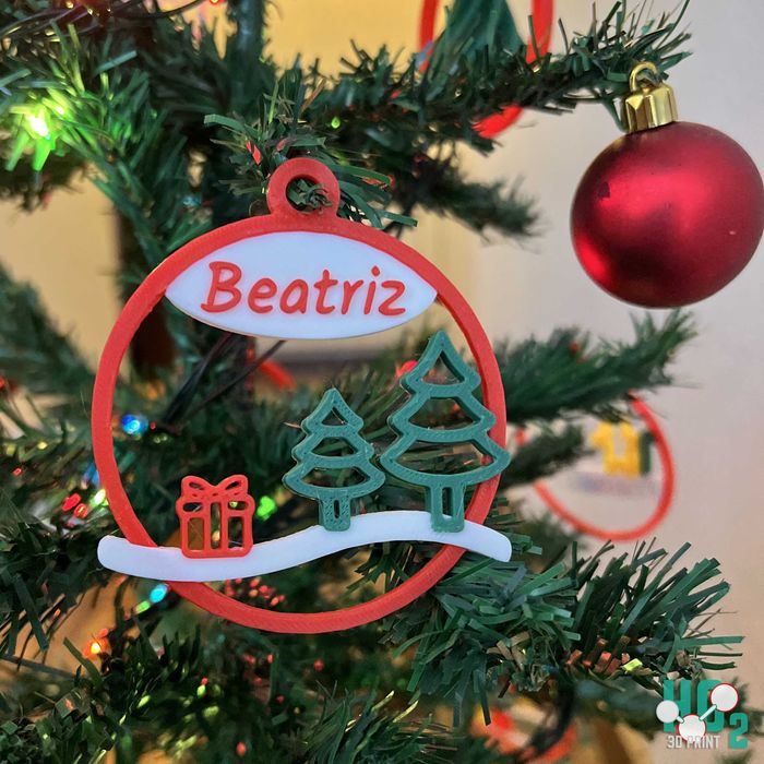 Ornamentos de Natal personalisados (3D)