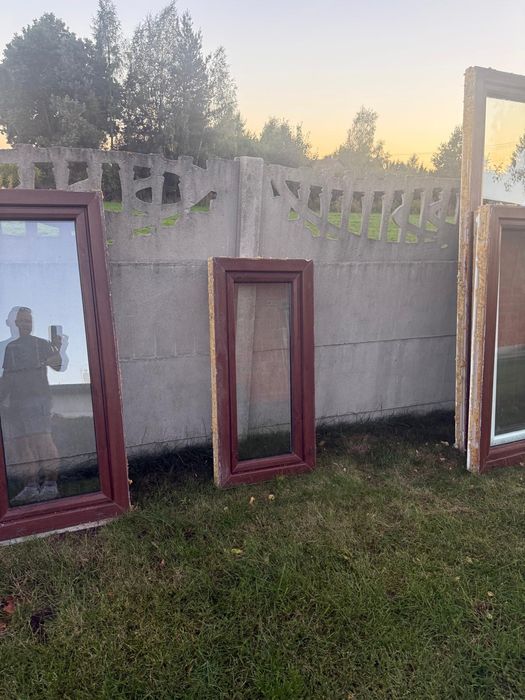 Okna 7 sztuk plastikowe