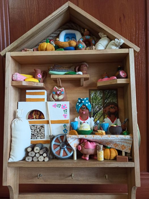 Ключница с часами украинский сувенир