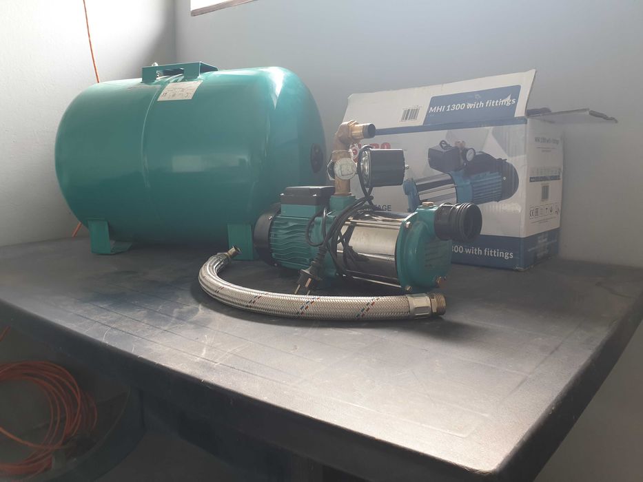 Zestaw pompa+hydrofor Mhi1300 ze zbiornikiem 100l