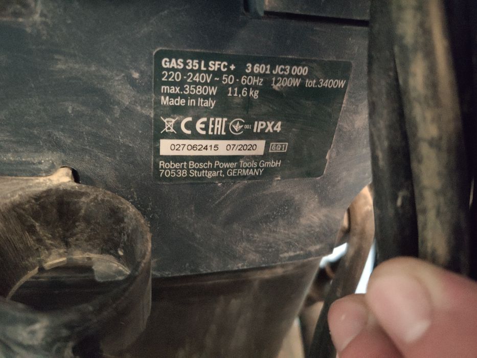 Будівельний пилосос Bosch GAS 35 L SFC+, з автоочисткою фільтра