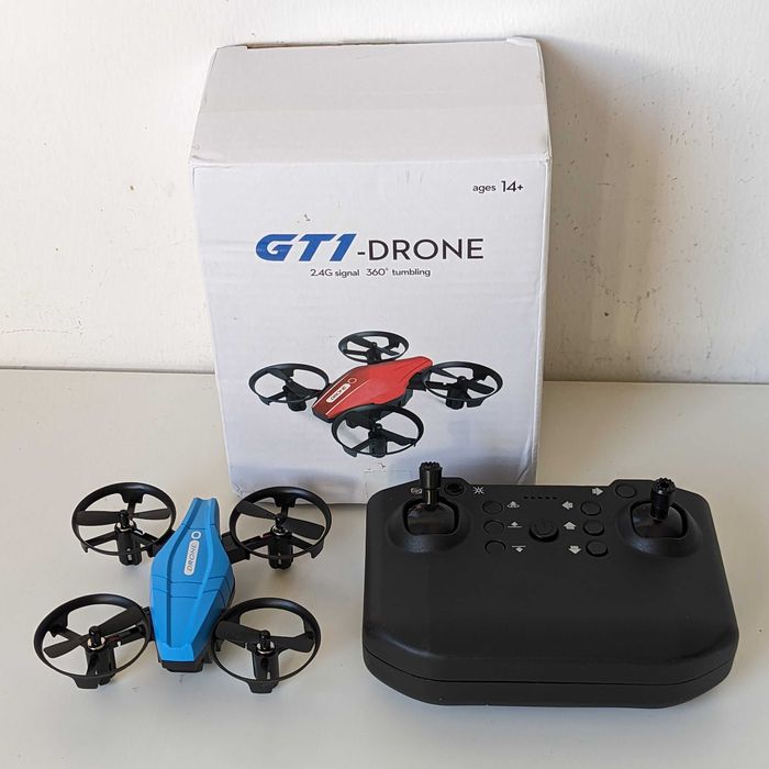 Drone Mini Quadcopter | Acrobata | Com proteções | GT1 Azul64284853399425120