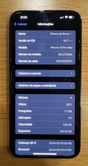 Iphone 13 Pro Max - 512 GB (COMO NOVO) (Preço Negociável)