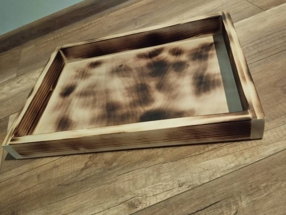 Taca, tacka drewniana ręcznie robiona