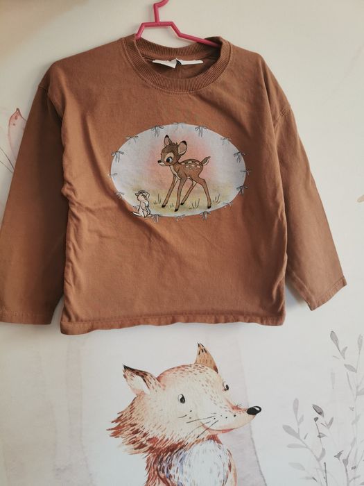 Bluzka koszulka Zara Disney Bambi r. 116