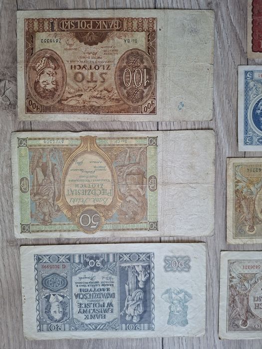 Zestaw banknotów Stara Polska