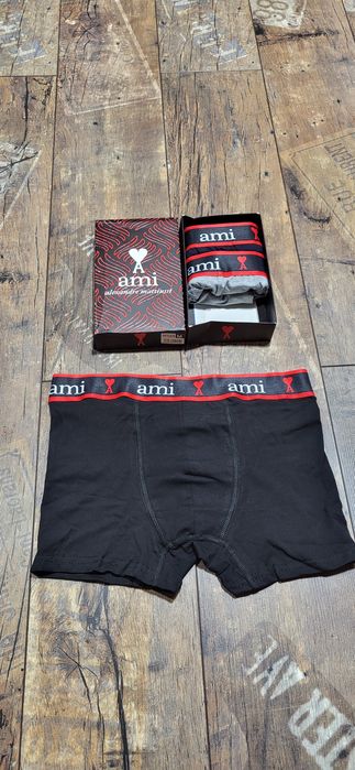 Ami bokserki męskie 3 pary bawełna premium XL