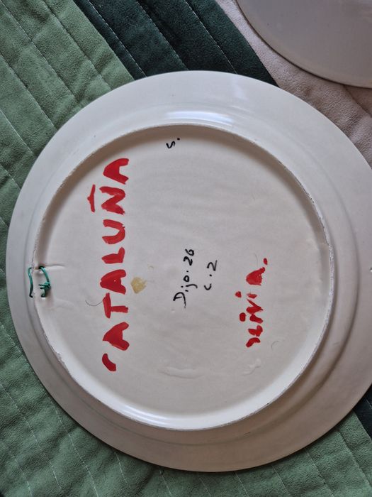 Stare talerze ręcznie malowane cena za całość