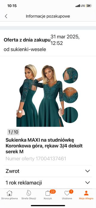 Sukienka r. M nowa z metką
