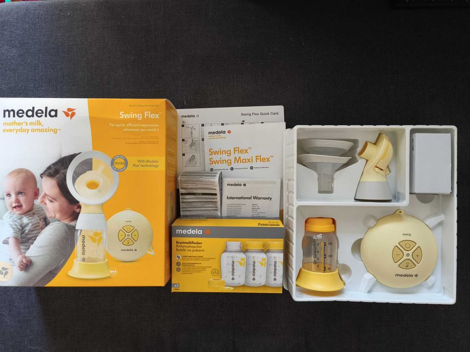 Laktator Medela Swing Flex plus gratis 3 butelki