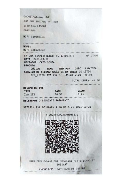 Leitor de dvd portátil Philips com bateria reconstruída