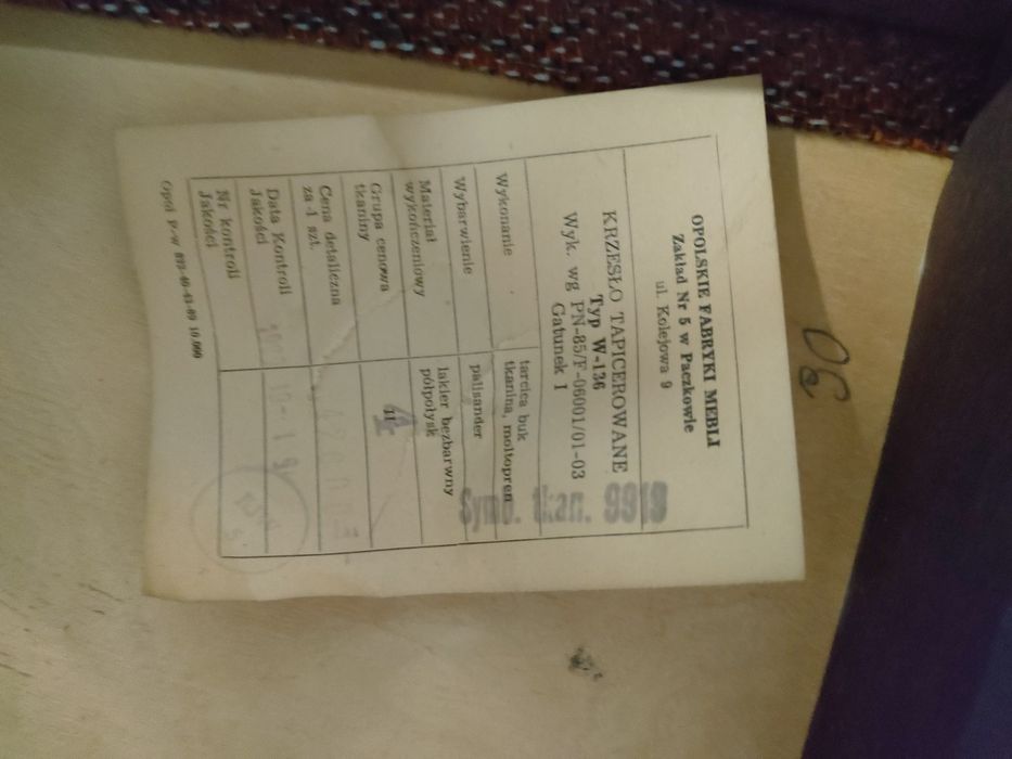 Krzesło tapicerowane