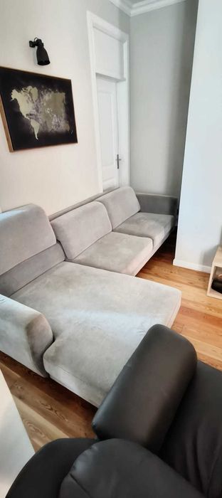 Sofa - IKEA Slatorp 3 seat with chaise - light grey