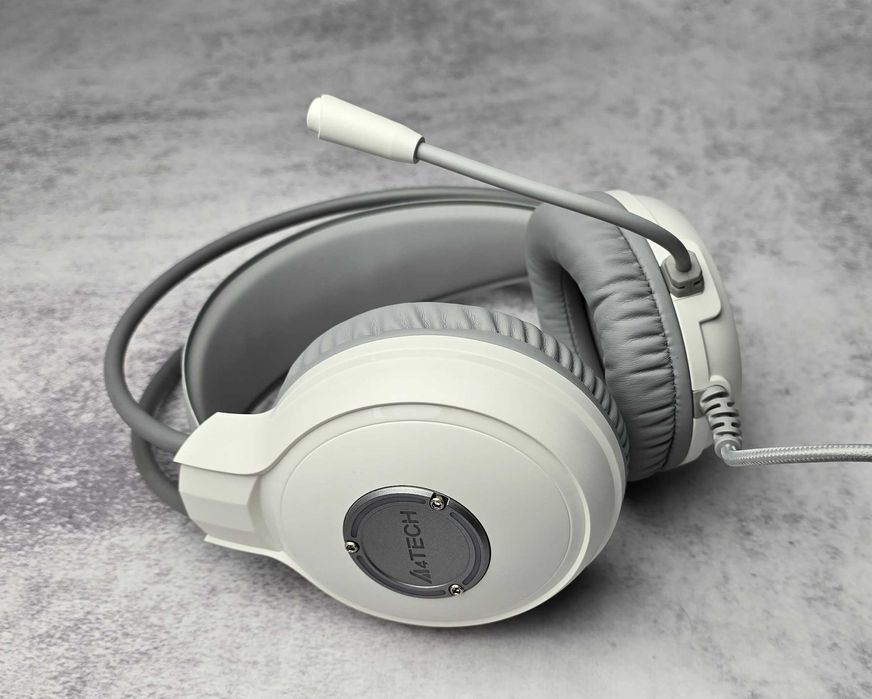 Гарнітура дротова ігрова A4Tech FH300U White usb Нова