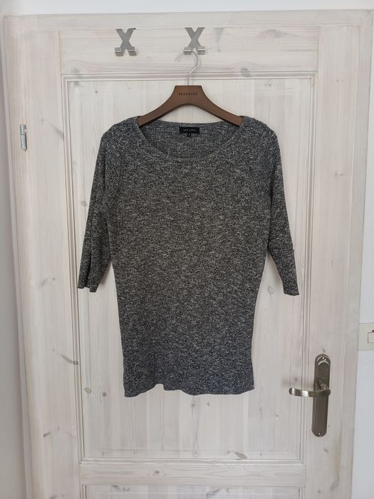 Długa szara bluzka z rękawem 3/4 New Look 36 S