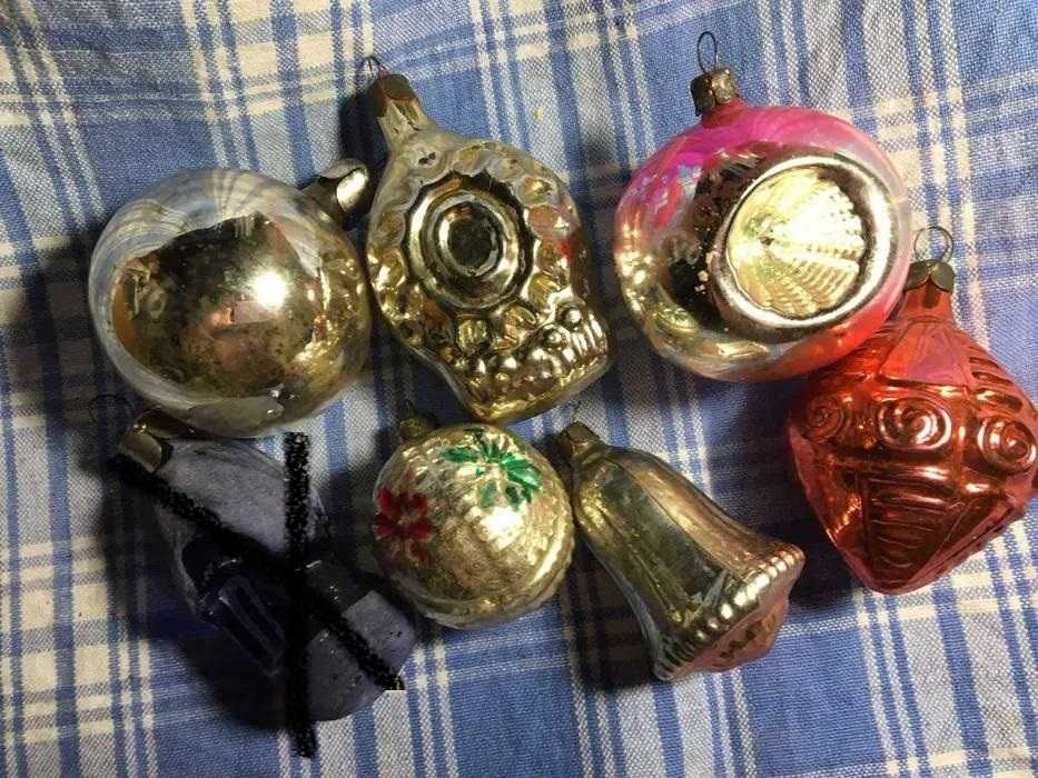 Игрушки новогодние Іграшки новорічні скляні космонавт водолаз СССР