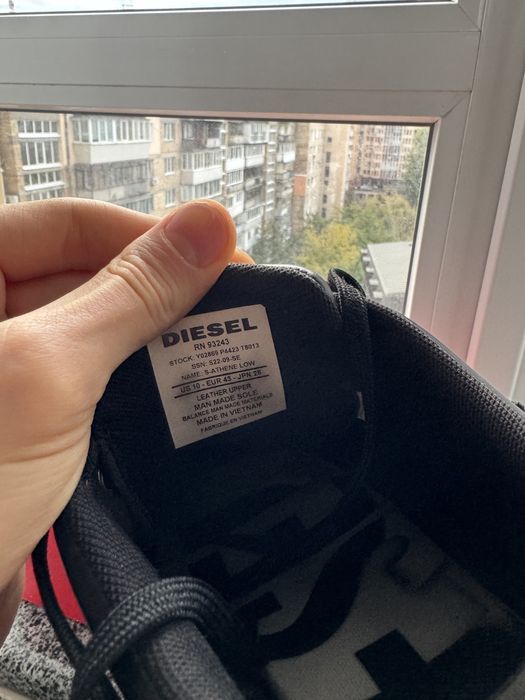 Кожаные кеды DIESEL