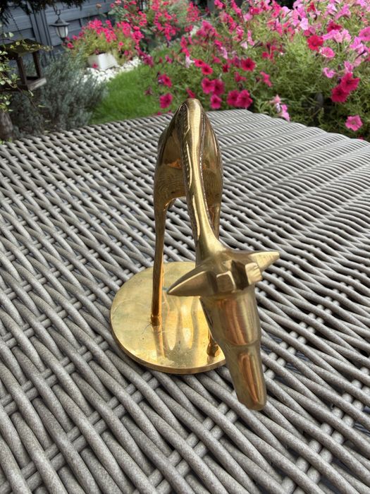 Zara Home figurka z mosiądzu żyrafa