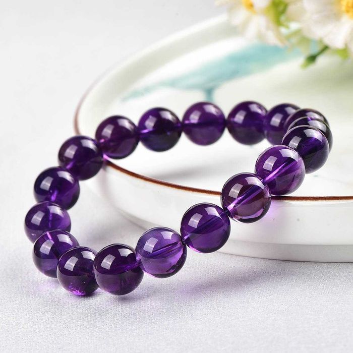 ALGT - Pulseira grande e exclusiva de ametista natural - 39.45 g