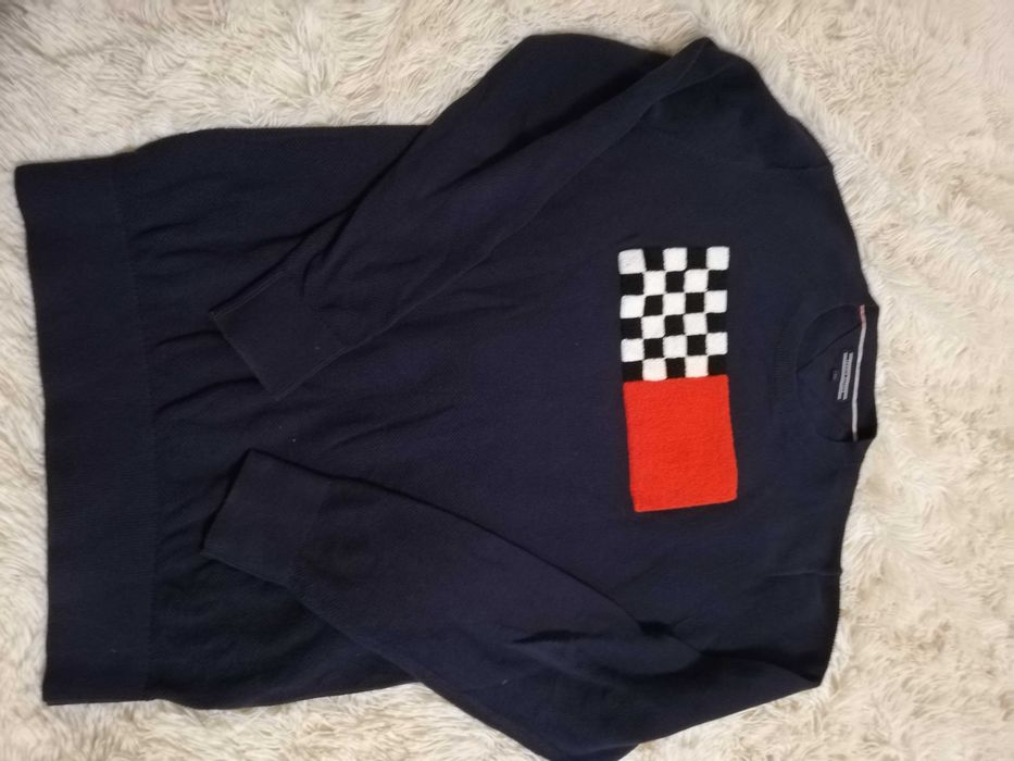 sweter TOMMY HILFIGER L XL 40 42 wzrost 170 176 granat