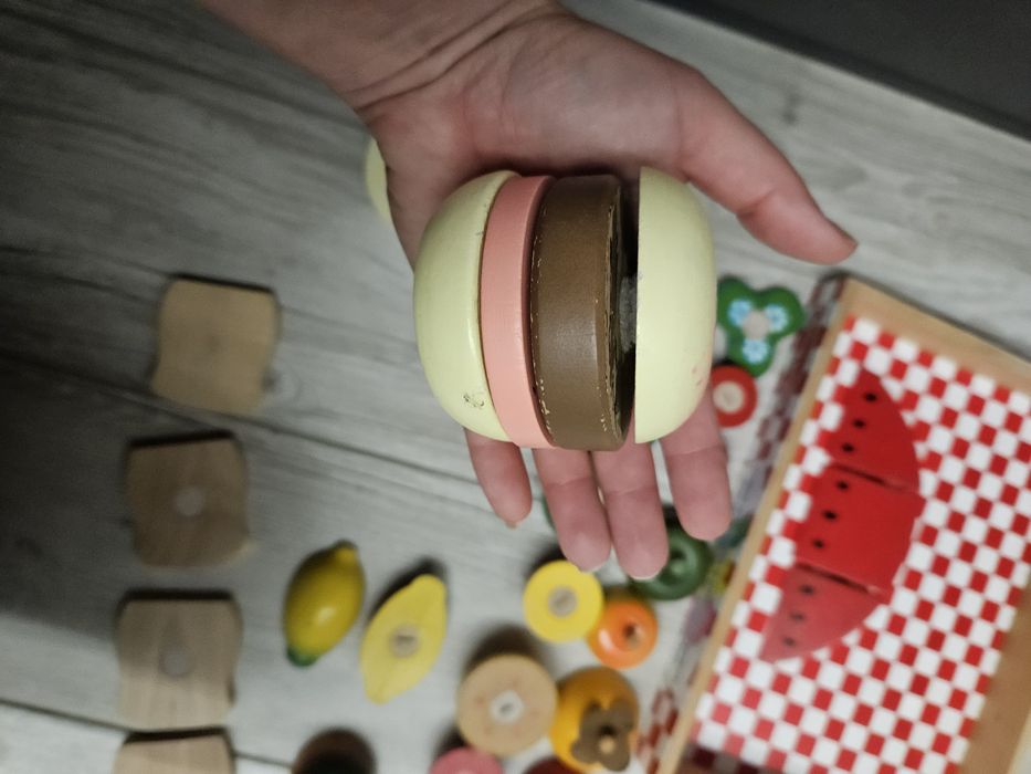 Owoce i warzywa drewniane