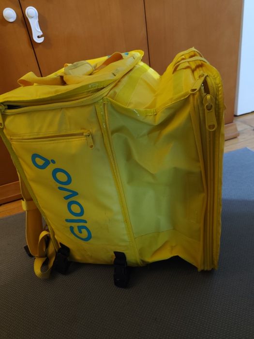 Mochila Glovo XXL impermeável expansível