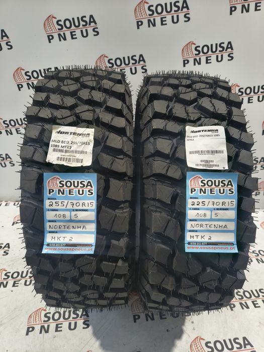2 pneus semi novos  Nortenha 255-70R15 - Oferta dos Portes