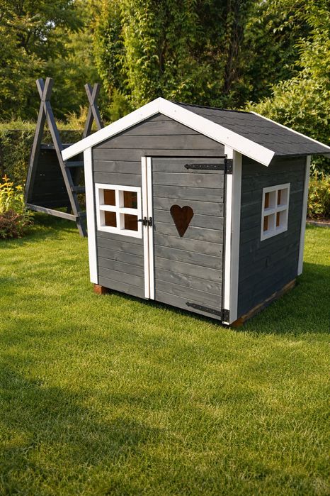 Domek drewniany dla dzieci Cały zestaw Zamów teraz, odbierz wiosną :)