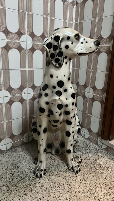 Cão de louça, anos 80. Em bom estado