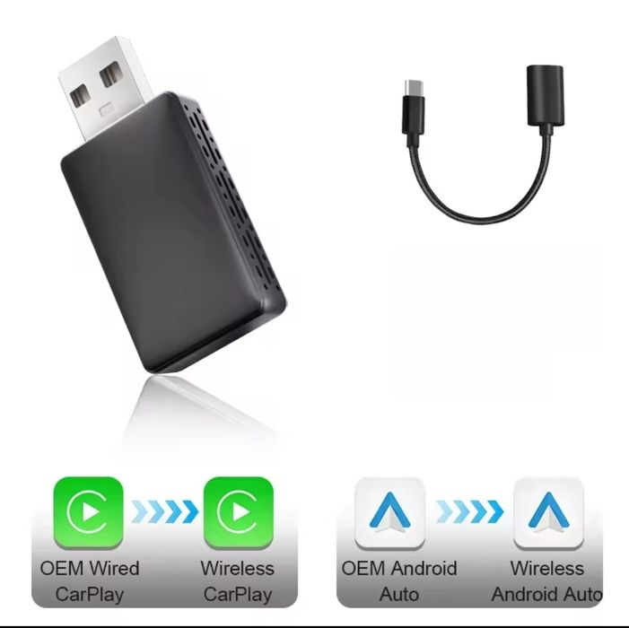 Carplay  bezprzewodowy Adapter USB ANDROID AUTO  do samochodu