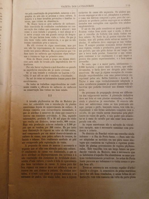 Gazeta dos Lavradores, Agosto de 1883