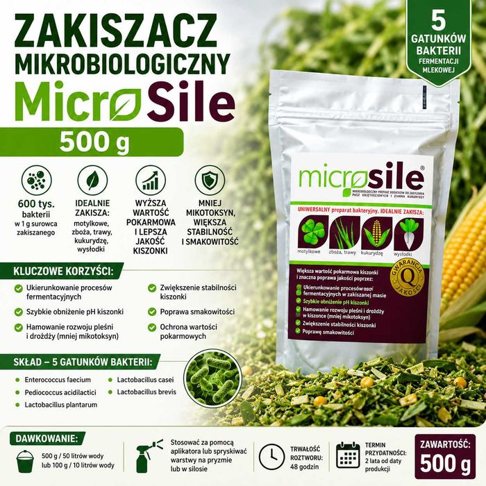 Zakiszacz mikrobiologiczny MicroSile, 500 g=50 ton