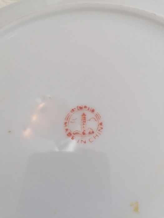 Prato em porcelana chinesa